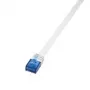 Tīkla kabelis LogiLink 0.25m RJ45 Cat6 balts