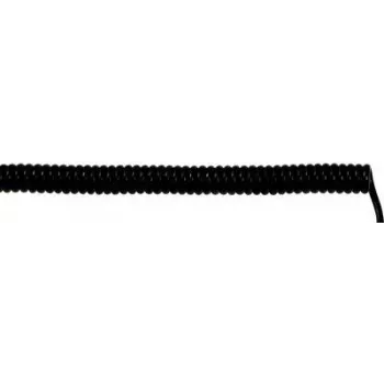 LAPP 73220257 Spoles kabelis UNITRONIC® SPIRAL 300 mm / 1200 mm 5 x 0.25 mm² Melns 1 gab. (73220257)