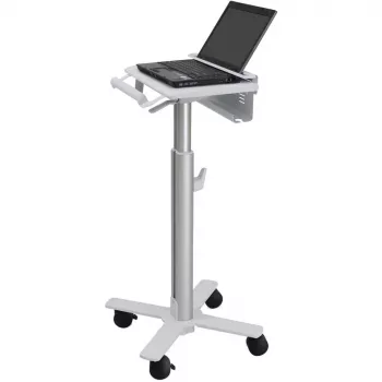 Ergotron StyleView klēpjdatora ratiņi, SV10 - ratiņi piezīmjdatoram - medicīniski - metāls - balts, alumīnijs - ekrāna izmērs: līdz 43,2 cm (līdz 43,20cm (17)) (SV10-1100-0)