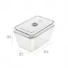 Pārtikas uzglabāšanas kaste ZWILLING FRESH & SAVE Taisnstūra stikla/plastmasas komplekts 3 gab., 0.35/0.75/1.6 L, hermētiska, droša mikroviļņu krāsnij/krāsnij/ledusskapim