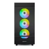 PC korpuss Sharkoon REBEL C50 RGB Full Tower Melns