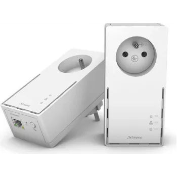 Strong Powerline 1000 Duo - 1000 Mbit/s - IEEE 802.3 - IEEE 802.3u - Gigabit Ethernet - 10,100,1000 Mbit/s - HomePlug AV2 - 128 bitu AES (POWERL1000DUOFR)
