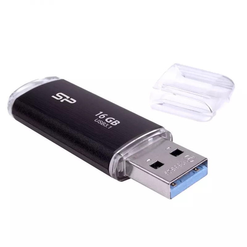 SILICON POWER Blaze B02 USB zibatmiņa 16 GB USB Type-A 3.2 Gen 1 (SP016GBUF3B02V1K) Melna