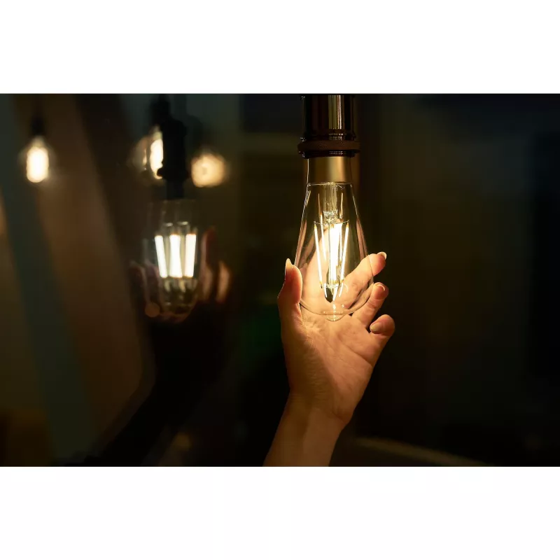 Viedā spuldze Shelly Vintage ST64 Wi-Fi caurspīdīga 230V