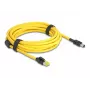 Tīkla kabelis DeLOCK 81253 Melns Dzeltens 5m Cat6