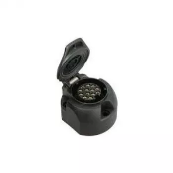 Piekabes kontaktligzda IWH 13‑polu modelis 010209 20A 12V triecienizturīgs korpuss