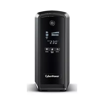 CyberPower CP900EIPFCLCD nepārtrauktās barošanas avots (UPS) Line-Interactive 0,9 kVA 540 W 6 maiņstrāvas kontaktligzdas