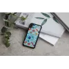 Viedtālruņa maciņš iKins iPhone XS / XS Max melnā akmens dizainā, aizsargājošs aizmugures vāciņš
