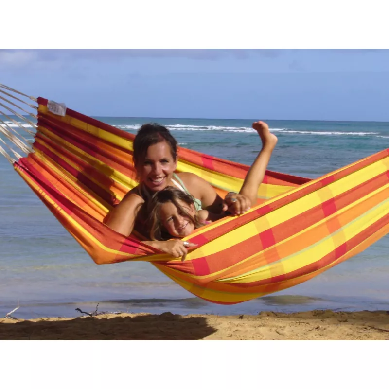 Šūpuļtīkls Barbados Papaya AZ-1018200, kempinga šūpuļtīkls sarkans