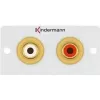 Kontaktligzda 2 x RCA Kindermann 7444000510