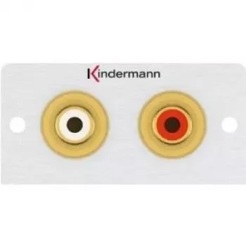 Kontaktligzda 2 x RCA Kindermann 7444000510