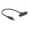 DeLOCK USB uz SATA pārveidotājs 6 Gb/s USB Type-C Type-A 0,3 m