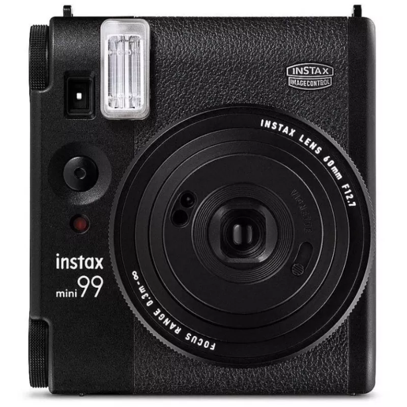 Momentfotoaparāts Fujifilm Instax Mini 99 Melns — attēli 62×46 mm, filma 86×54 mm, 60 mm fokusa attālums