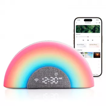 Momcozy varavīksnes baltā trokšņa iekārta pelēkā krāsā