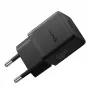 Sienas lādētājs Baseus Rychlon 20W — 1× USB‑A, 1× USB‑C, PD un QC 3.0
