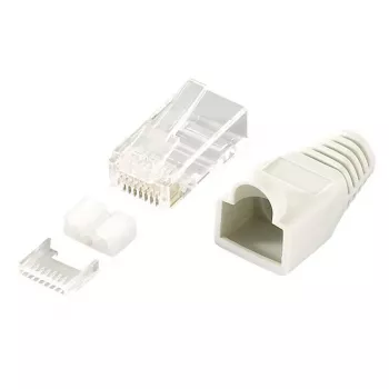 Vadu savienotājs RJ45 LogiLink MP0021 pelēks caurspīdīgs