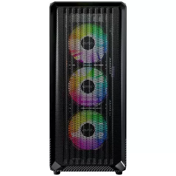 PC korpuss Montech X5 Midi Tower Melns ATX 3x140mm ventilatori