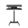 Maclean MC-835 pārnēsājams elektriski regulējams galds 72–122 cm, maks. 37 kg, vadības panelis, sēdēšanas/stāvēšanas darba stacija