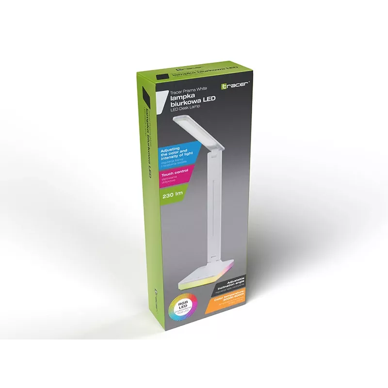Tracer 47705 Prisma Balts LED Desk Lamp