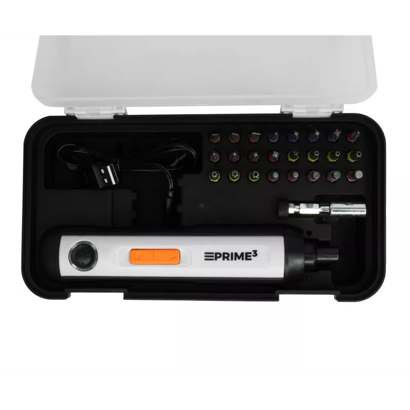 Bezvada skrūvgriezis PRIME3 TCD21 4V — kompakts elektrisks instruments viegliem remontdarbiem