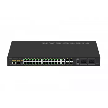 NETGEAR GSM4230UP pārvaldāms L2/L3 Gigabit Ethernet (10/100/1000) ar strāvas padevi caur Ethernet (PoE) 1U melns