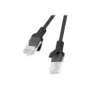 Tīkla kabelis LANBERG PCU5-10CC-0025-BK RJ-45 Cat5e U/UTP 0,25 m Melns