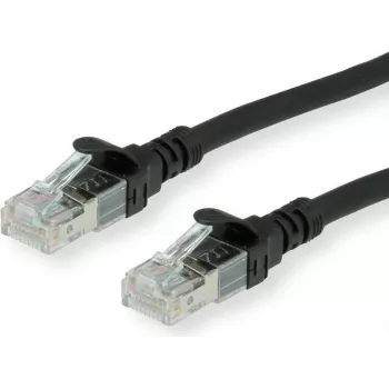 Tīkla kabelis ROLINE Cat6a 1m U/UTP melns