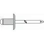 Aklo kniežu GESIPA 5x14 mm, alumīnija korpuss ar tērauda stieni, 250 gab.