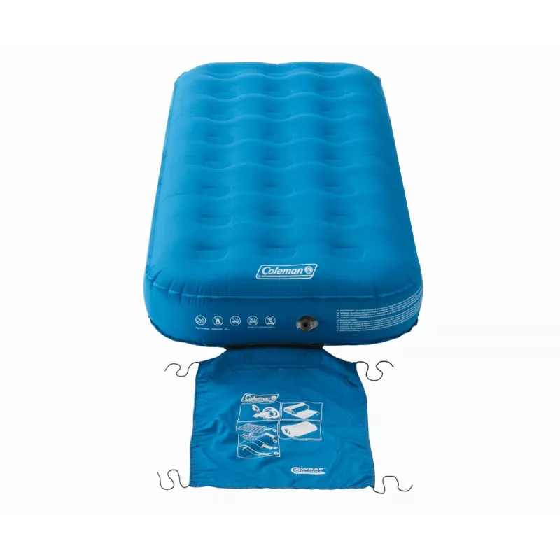 COLEMAN Extra Durable piepūšamā gulta vienvietīga - Zila 2,2 kg Garums 198 cm Platums 82 cm Augstums 22,5 cm (2000031637)
