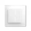 Smart glass push-button HomeMatic Homematic IP Glass push-button, 230 V, 868 MHz, balta, 54.5×54.5×29 mm