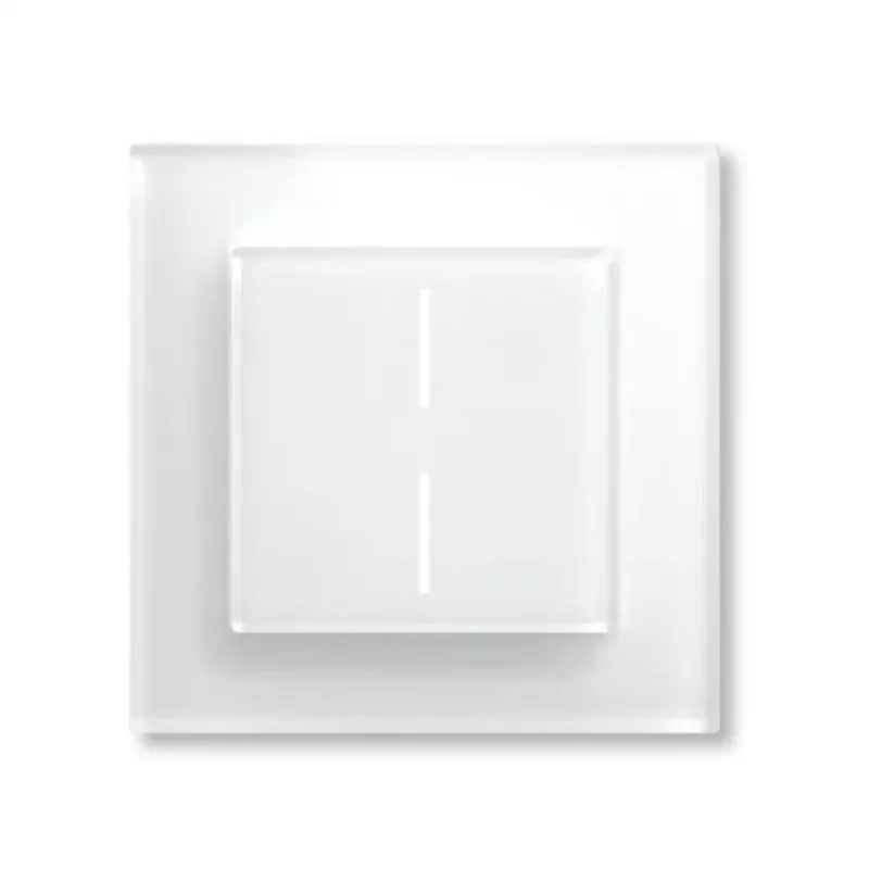 Smart glass push-button HomeMatic Homematic IP Glass push-button, 230 V, 868 MHz, balta, 54.5×54.5×29 mm