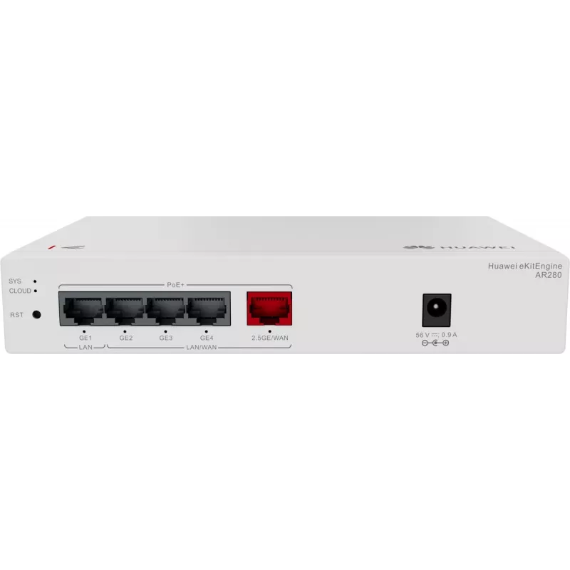 Huawei AR280 Gbit PoE maršrutētājs (1) 2.5G PoE+, (4) Gbit PoE+, 41W
