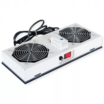 ROLINE ventilatora bloks 26.21.0019 — 2 ventilatori 19 collu sienas montāžas korpusam, pelēks