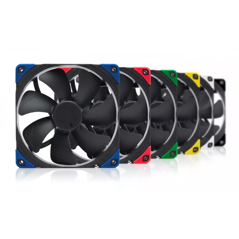 140 mm Noctua NF-A14 PWM chromax.Melns.swap korpusa ventilators, 12V, 300–1500 RPM, PWM, 140.2 m³/h, 24.6 dB