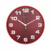 NeXtime pulkstenis 3053ro Dash Red, Ø35 cm, sienas, sarkans/sudrabs