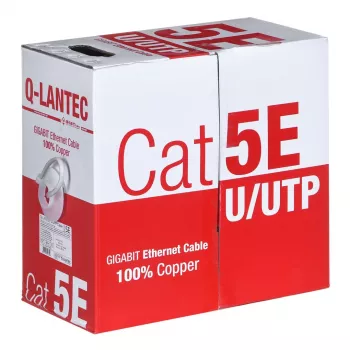 Q-LANTEC UTP kabelis 4PR Cat.5e PVC 305m - Edycja LIMITOWANA (KIU5PVC305NC)