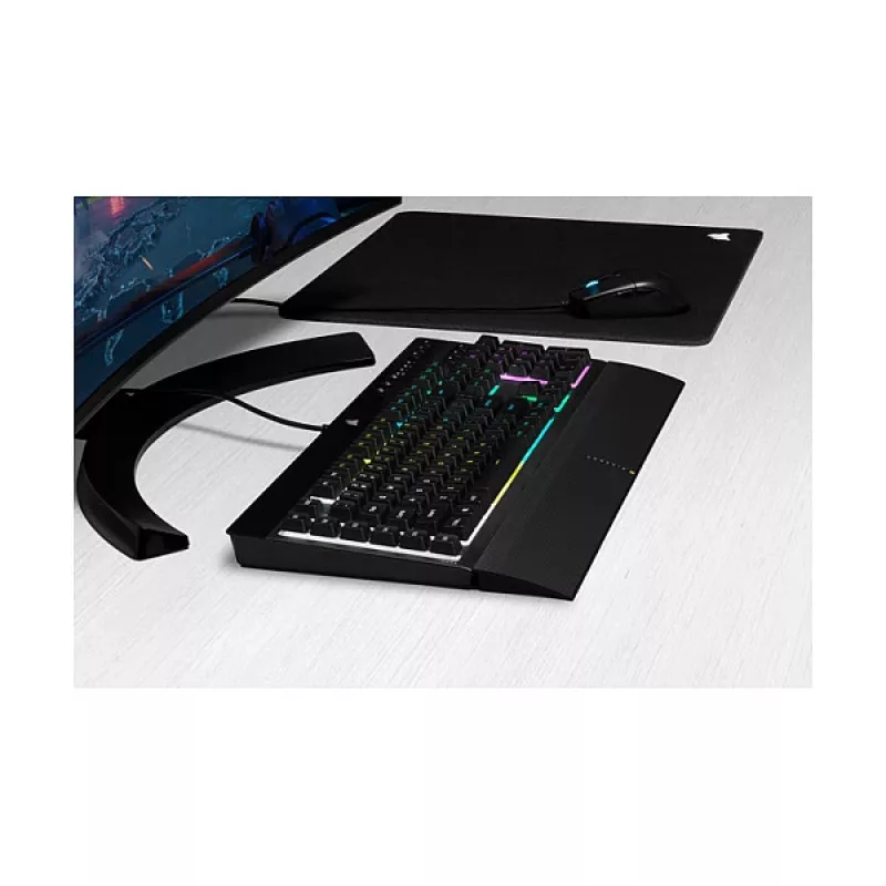 Spēlētāju tastatūra Corsair K55 Pro RGB (melna) FR