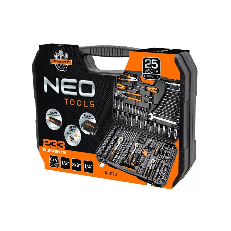 Neo 10-078 mehāniķu instrumentu komplekts 233 instrumenti