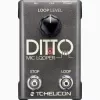 Mikrofona cilpotājs TC-Helicon Ditto Mic Looper ar mikrofona ieeju (modelis 000-DDU01-00010)