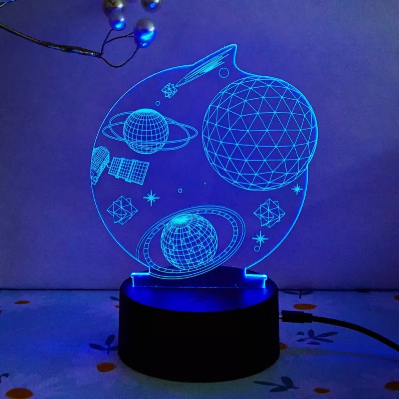 Manta SNL118RGB RGB 3D dekoratīvā LED lampa