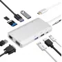 Dokstacija helos 304265 USB 3.1 Type-C ar HDMI, VGA, USB un LAN