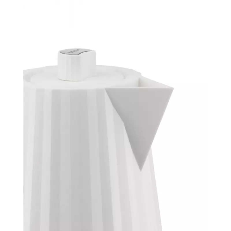 Alessi MDL06 B Plisēta elektriskā tējkanna, melna, eiro kontaktdakša