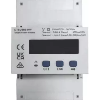 3-fāžu viedais jaudas sensors HUAWEI DTSU666-HW ar Wi‑Fi savienojamību jaudas un enerģijas mērīšanai