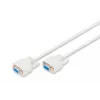 Digitus seriālais savienojuma kabelis [1x D-SUB ligzda 9 kont. - 1x D-SUB ligzda 9 kont.] 2,00 m bēšs (AK-610106-020-E)