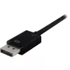 DisplayPort 1.2 > DVI24+1 pārveidotājs, kabelis melns, 15 cm