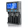 everActive UC-4200 universālais maiņstrāvas bateriju lādētājs 12V 3A, atbalsta AA/AAA/C/9V, 4 elementi, melns, iebūvēts displejs
