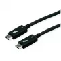 USB kabelis ROLINE 11.02.9043 0,5 m USB 3.2 Gen 1 USB C melns