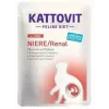 Mitrā kaķu barība KATTOVIT Niere/Renal 85 g paciņa — 12 x 85 g, mājputnu gaļa (liellopu gaļa, vista, pīle, tītars) pieaugušiem kaķiem ar nieru mazspēju