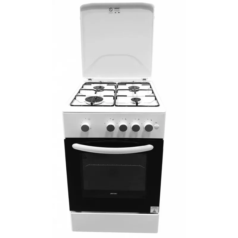 Gāzes plīts MPM MPM-54-KGF-21, 4 degļu virsma, 60 cm, gāze, balta, enerģijas klase A