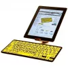 Logickeyboard LKB-LPBY-BTON-DE klaviatūra Bluetooth QWERTZ vācu melna un dzeltena (LKB-LPBY-BTON-DE)